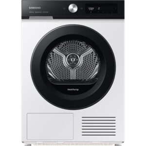 SAMSUNG Bespoke Series 6+ OptimalDry DV90BB5245AE S1 WiFi-enabled 9 kg Heat Pump Tumble Dryer - White & Black