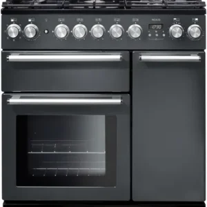 RANGEMASTER Nexus NEX90DFFSL C 90 cm Dual Fuel Range Cooker - Slate & Chrome