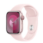 APPLE Watch Series 9 Cellular - 41 mm Pink Aluminium Steel Case with Light Pink Sport Loop