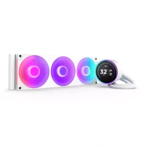 NZXT Kraken Elite 360 mm Liquid CPU Cooler - RGB LED Matte White
