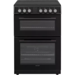 SHARP KF-66DDVDD04BM1K-EN 60 cm Electric Ceramic Cooker - Black