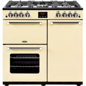 BELLING Kensington X90G Gas Range Cooker - Cream & Chrome