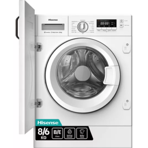 HISENSE 3 Series WD3M841BWI Integrated 8 kg Washer Dryer - White