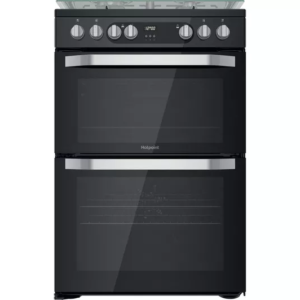 HOTPOINT Multiflow HDM67G9C2CB 60 cm Dual Fuel Cooker - Black