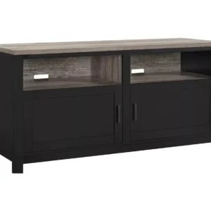 DOREL HOME 1753296PCOMUK Carver 1359 mm TV Stand - Black & Brown