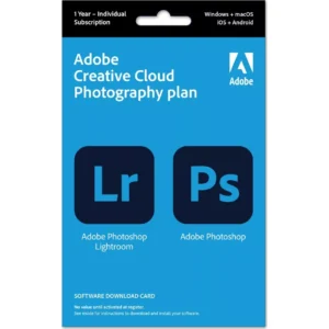 ADOBE Creative Cloud Photography Plan - 1 year for 1 user