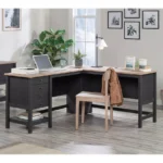 TEKNIK Shaker Style L-Shaped Desk - Raven Oak