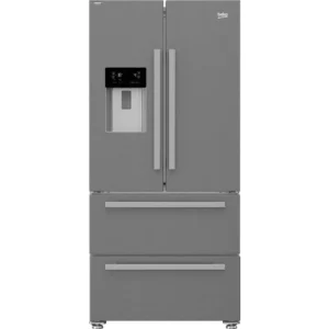 BEKO Pro HarvestFresh GNE460520DVPX Fridge Freezer - Brushed Steel