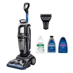 BISSELL Revolution HydroSteam 3670E Upright Carpet Cleaner - Black  Titanium & Colbalt Blue