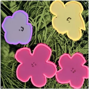 YELLOWPOP Andy Warhol Flowers LED Wall Lamp - Multicoloured