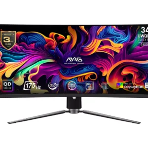 MSI MAG 341CQP QD Ultra Wide Quad HD 34” Curved OLED Gaming Monitor - Black
