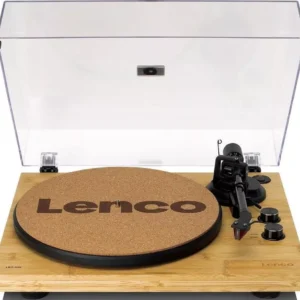 LENCO LBT-335 Belt Drive Bluetooth Turntable - Bamboo