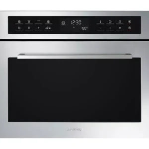 SMEG Cucina SF4400MCX1 Built-in Compact Combination Microwave - Stainless Steel