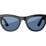 RAY-BAN Meta Skyler Glasses - Shiny Black, Transitions Cerulean Blue