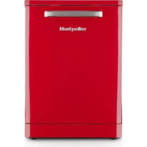 MONTPELLIER Retro MAB1353DR Full-size Dishwasher - Red