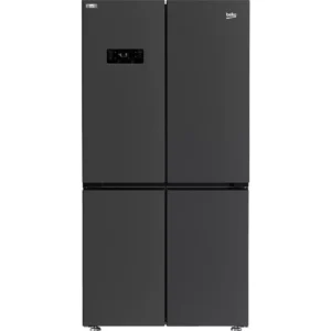 BEKO Pro GNE446224DVPZ American-Style Smart Fridge Freezer - Black Steel