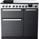 RANGEMASTER Edge Deluxe EDDL90EIGBLK/CM1 90 cm Electric Induction Range Cooker - Black & Chrome