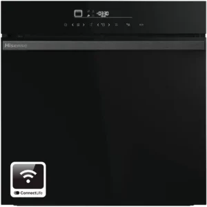 HISENSE Hi6 BlackLine HO66FAPizzaChef Electric Pyrolytic Smart Oven - Jet Black