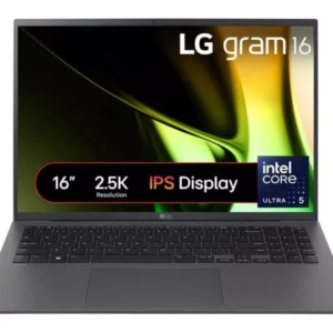 LG gram 16 16Z90S-G.AR56A1 16" Refurbished Laptop - Intel® Core™ Ultra 5, 512 GB SSD, Dark Grey (Very Good Condition)