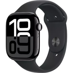 APPLE Watch Series 10 - 46 mm Jet Black Aluminium Case with Black Sport Band, S/M