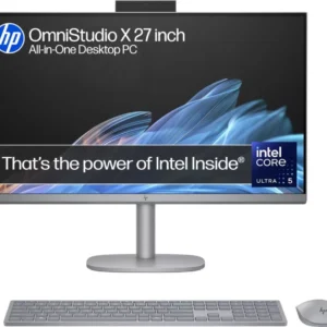 HP OmniStudio X 27-cs0004na 27" All-in-One PC - Intel® Core™ Ultra 5, 1 TB SSD, Silver
