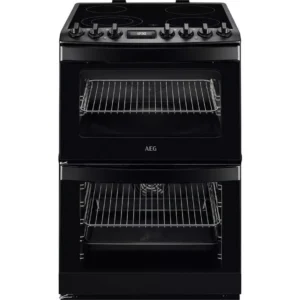 AEG 6000 SteamBake CCB6741MCB 60 cm Electric Ceramic Cooker - Matte Black