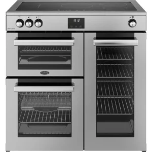 BELLING Cookcentre 90Ei Electric Induction Range Cooker - Stainless Steel