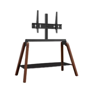 AVF Hoxton Quad FSL1120HOQDWB 1120 mm TV Stand with Bracket - Dark Wood & Black
