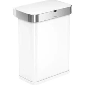 SIMPLEHUMAN ST2033 58-litre Rectangular Bin - White