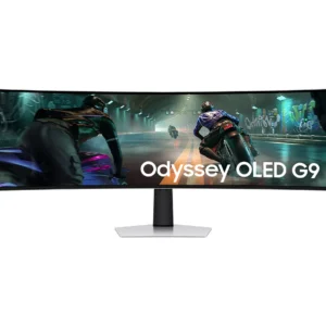 SAMSUNG Odyssey G9 LS49DG912SUXXU Dual Quad HD 49" Curved OLED Gaming Monitor - Silver
