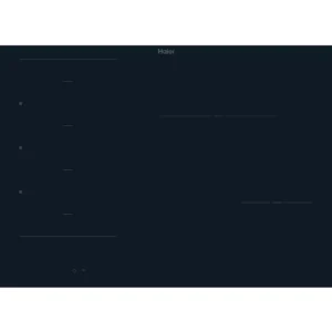HAIER HAMTB86IRCS 80 cm Electric Induction Hob - Black