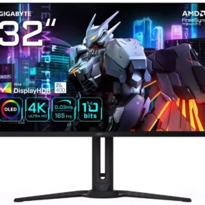 GIGABYTE AORUS FO32U 4K Ultra HD 31.5" QD-OLED Gaming Monitor - Black
