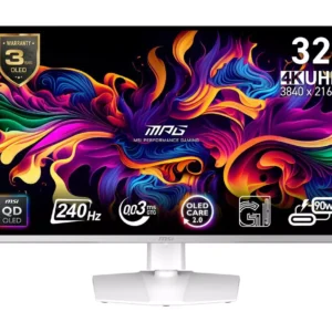 MSI MPG 321URXW 4K Ultra HD 32" QD-OLED Gaming Monitor - White