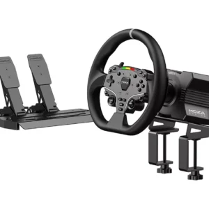 MOZA RACING R3 Racing Simulator Bundle - R3 Base, ES Wheel, SR-P Lite Two Pedals, Table clamp (PC ONLY)