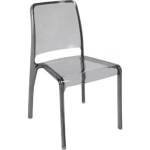 TEKNIK Clarity Polycarbonate Chair - Smoked, Set of 4