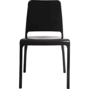 TEKNIK Clarity Polycarbonate Chair - Black, Set of 4