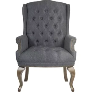 TEKNIK Chairman Guest Bonded Leather Executive Chair - Grey