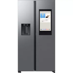 SAMSUNG Bespoke AI Family Hub RS90F66BETEU American-Style Smart Fridge Freezer - Silver