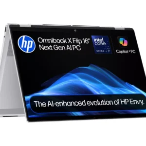 HP OmniBook X Flip NGAI 16" 2 in 1 Laptop, Copilot+ PC - Intel® Core™ Ultra 7, 1 TB SSD, Glacier Silver