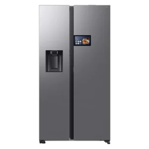 SAMSUNG Bespoke AI Series 9 AI Home RS90F64EDTEU American-Style Smart Fridge Freezer - Silver