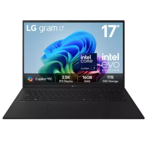 LG gram 17 17Z90TL-G.AU78A1 17" Laptop, Copilot+ PC - Intel® Core™ Ultra 7, 1 TB SSD, Black