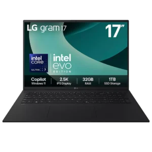 LG gram 17 17Z90T-G.AD88A1 17" Laptop, Copilot+ PC - Intel® Core™ Ultra 7, 1 TB SSD, Black