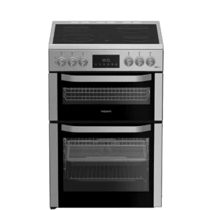 HOTPOINT Multiflow HDE6VDCX 60 cm Electric Ceramic Cooker - Stainless Steel