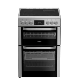 HOTPOINT Multiflow HDE6VDCASX 60 cm Electric Ceramic Cooker with Air Fry - Stainless Steel