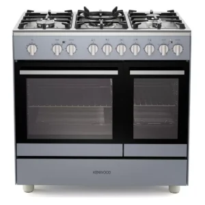 KENWOOD CK600DF-SL 90 cm Dual Fuel Range Cooker – Slate Grey & Chrome
