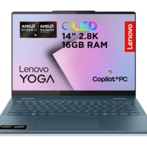 LENOVO Yoga 7 14" 2 in 1 Laptop - AMD Ryzen AI 5, 512 GB SSD, Tidal Teal