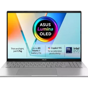 ASUS Vivobook S16 OLED S3607CA 16" Laptop, Copilot+ PC - Intel® Core™ Ultra 5, 1 TB SSD, Silver