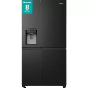 HISENSE PureFlat Infinite RS818N4TFC American-Style Smart Fridge Freezer - Black