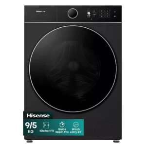 HISENSE KitchenFit 5i Series WD5I9043BBFS WiFi-enabled 9 kg Washer Dryer - Black