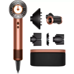DYSON Supersonic Nural Straight+Wavy Hair Dryer - Amber Silk & Pink Champagne